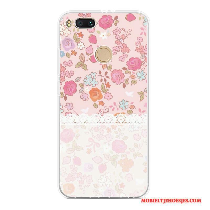 Mi 5x Rood Roze Wijnrood Hoes Net Red Hoesje Telefoon Mini