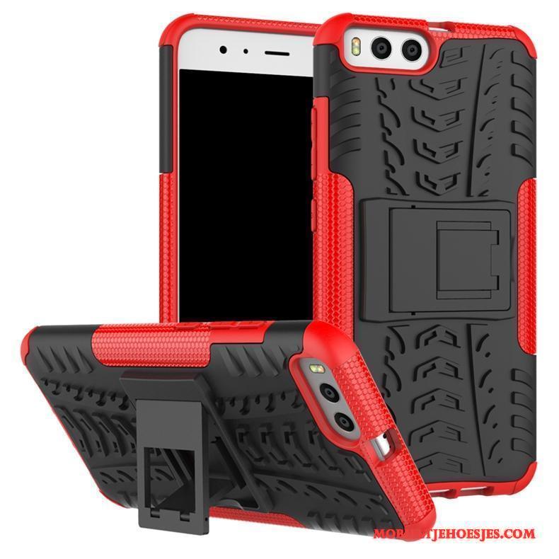 Mi 6 Antislip Trend Rood Hoesje Telefoon Anti-fall Bescherming Mini