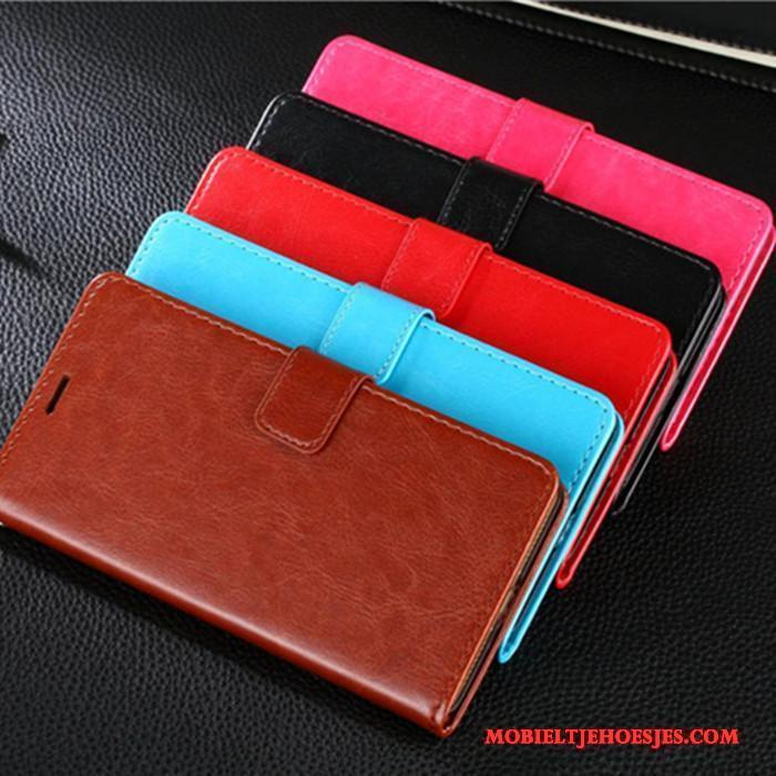 Mi 6 Clamshell Leren Etui Hoesje Telefoon Mobiele Telefoon Bescherming Anti-fall Mini