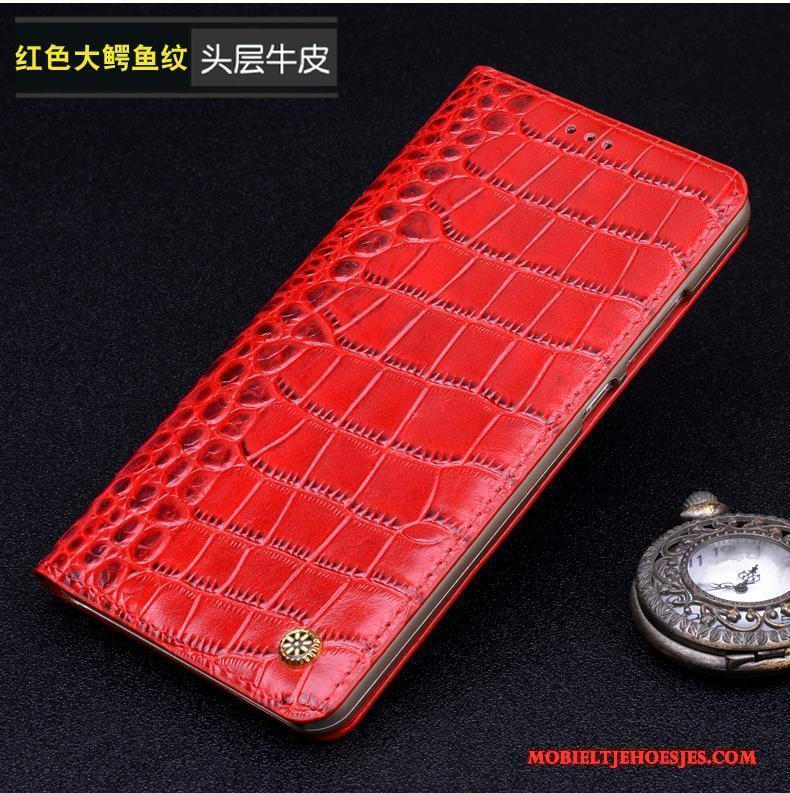 Mi 6 Hoes Nieuw Leren Etui Rood Hoesje Leer Mobiele Telefoon