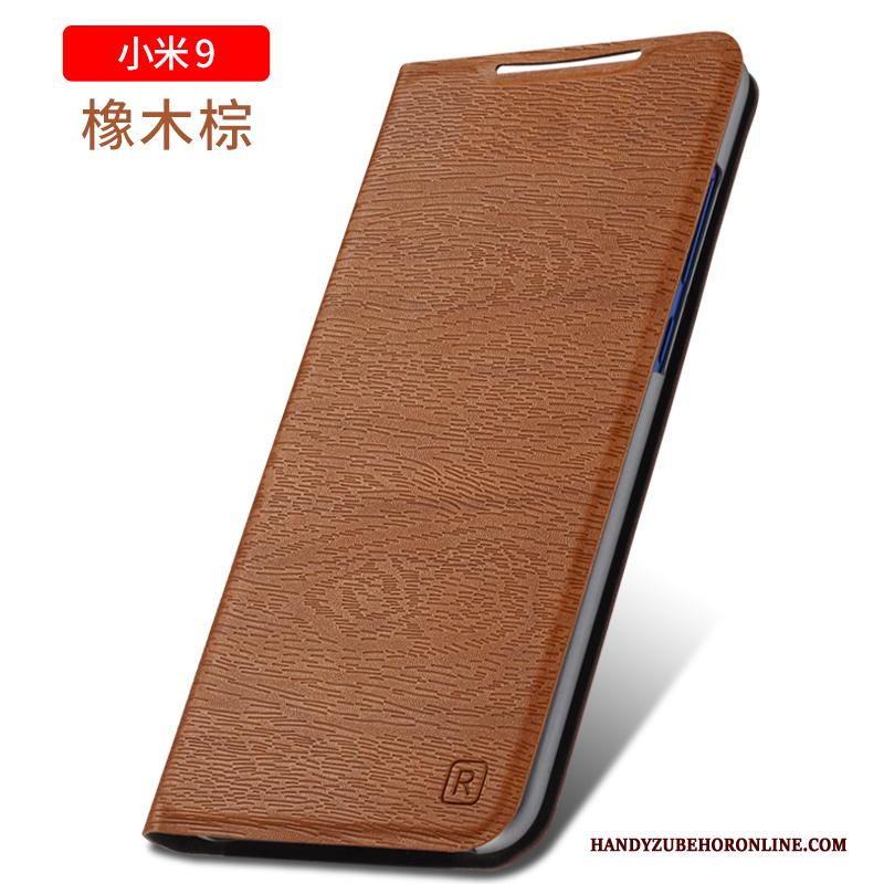 Mi 9 Leren Etui Trend All Inclusive Bescherming Hoesje Telefoon Schrobben Zacht