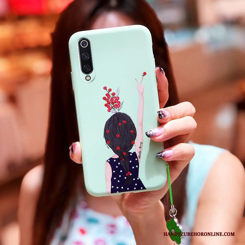 Mi 9 Se Hoesje Mini Trendy Merk Siliconen Spotprent Vers Groen Lovers