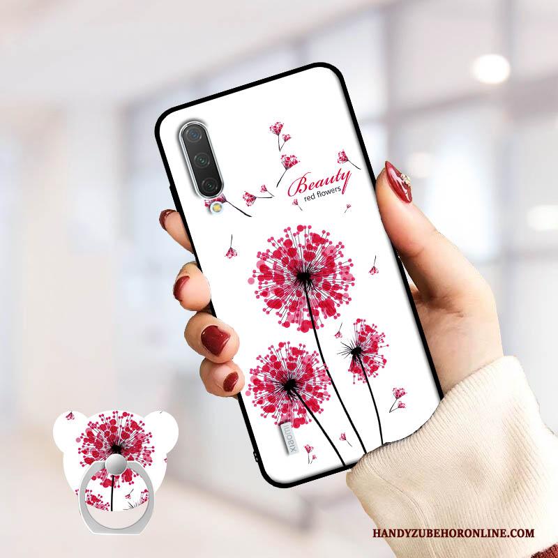 Mi A3 Hoesje Persoonlijk Siliconen Scheppend Anti-fall Roze Kunst Mini