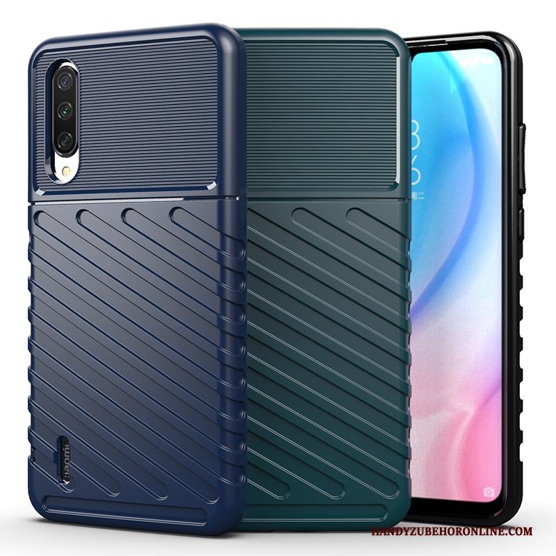 Mi A3 Siliconen Skärmskydd Hoesje Telefoon Mini Blauw Bescherming Anti-fall