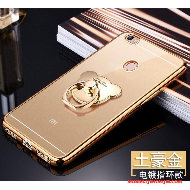 Mi Max 2 Hoesje Bescherming Hoes Anti-fall Mini All Inclusive Goud Doorzichtig