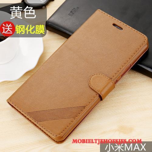 Mi Max 2 Hoesje Telefoon Bescherming Folio All Inclusive Mobiele Telefoon Mini Leren Etui