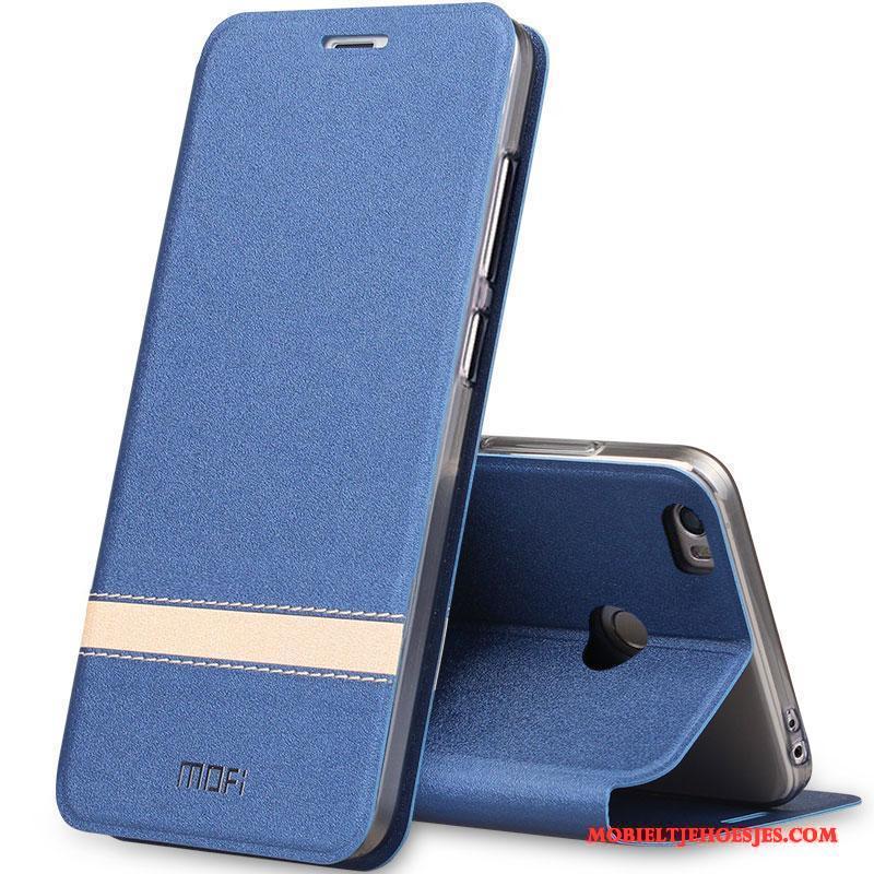 Mi Max 2 Hoesje Winterslaap Hoes Mini Mobiele Telefoon Blauw Folio Leren Etui