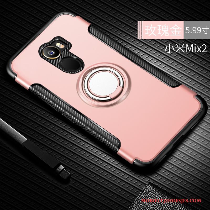 Mi Mix 2 All Inclusive Bescherming Trend Roze Hoesje Telefoon Schrobben Anti-fall