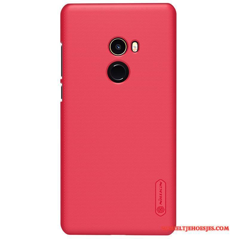 Mi Mix 2 Hoesje Hard Dun Bescherming Schrobben Mobiele Telefoon Hoes Rood