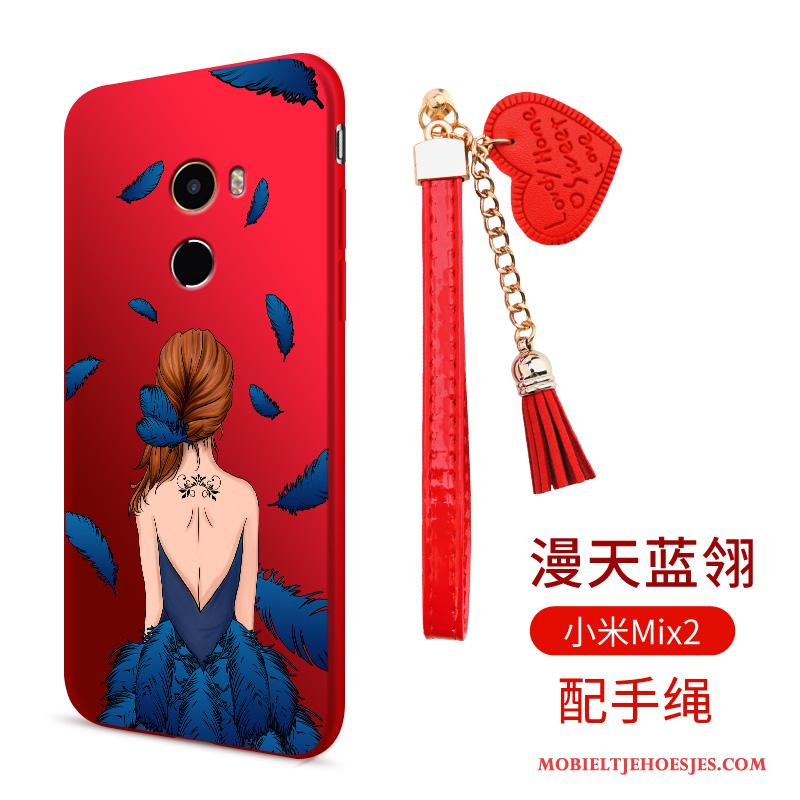 Mi Mix 2 Hoesje Ring Siliconen Hanger Hoes Nieuw Anti-fall Mini