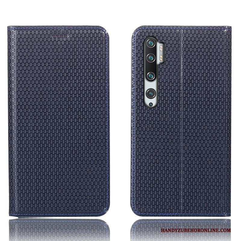 Mi Note 10 Hoesje Leren Etui Bescherming Mini Groen All Inclusive Hoes Patroon