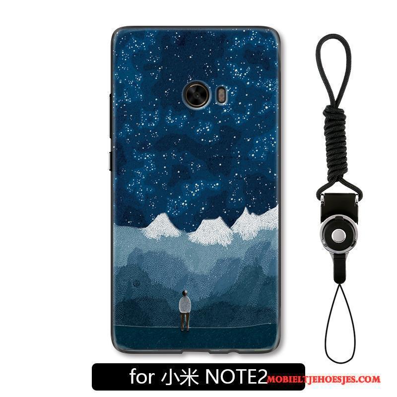 Mi Note 2 Hoesje Hoes All Inclusive Scheppend Anti-fall Bescherming Blauw Trend