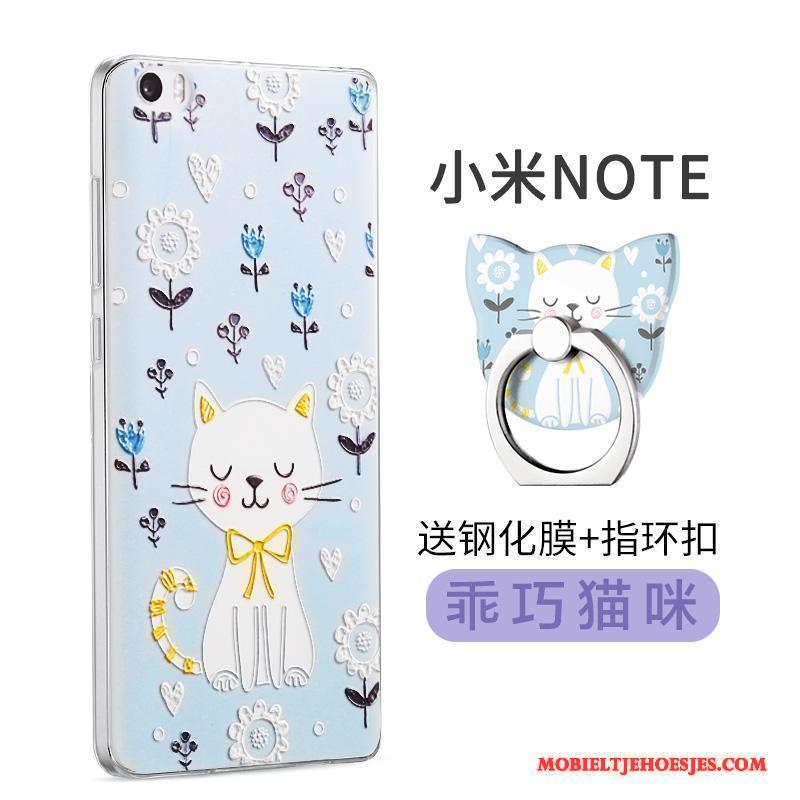 Mi Note Bescherming Mini Lichtblauw Hoesje Telefoon Zacht All Inclusive Trend