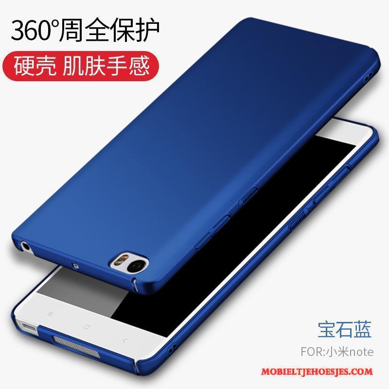 Mi Note Mini Bescherming All Inclusive Hoesje Telefoon Eenvoudige Blauw Hard