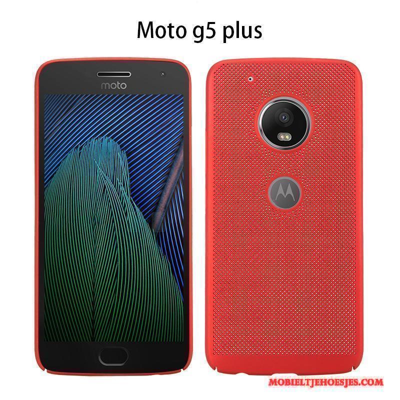 Moto G5 Plus Hoesje Hete Verkoop Trend Het Uitstralen Telefoon Rood Ademend