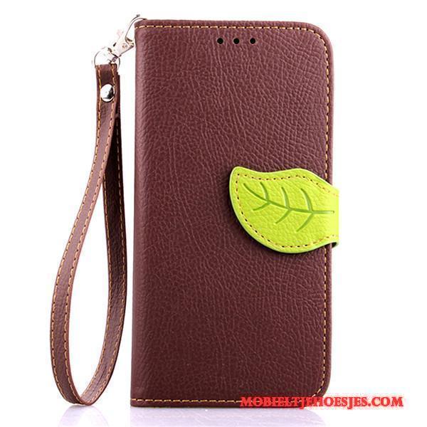 Moto X Bescherming Leren Etui Folio Hoes Hoesje Telefoon