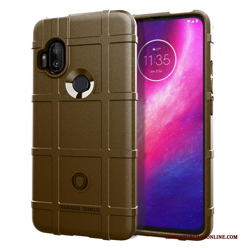 Motorola One Hyper Hemming Hoesje Telefoon Anti-fall Eenvoudige Bescherming