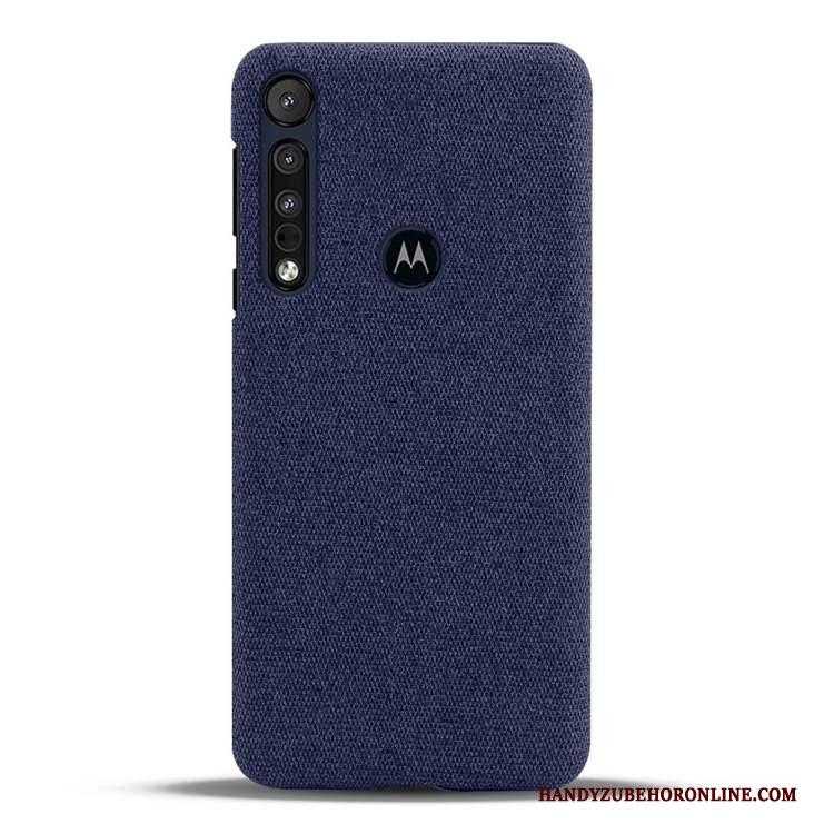 Motorola One Macro Lichte En Dun Hoesje Telefoon Blauw Bescherming