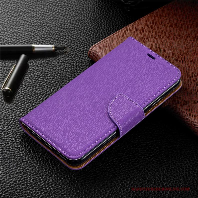 Nokia 2.1 All Inclusive Hoes Bescherming Leren Etui Purper Hoesje Folio