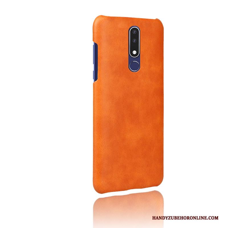 Nokia 3.1 Plus Bescherming Leer Effen Kleur Hoes Patroon Hoesje Telefoon