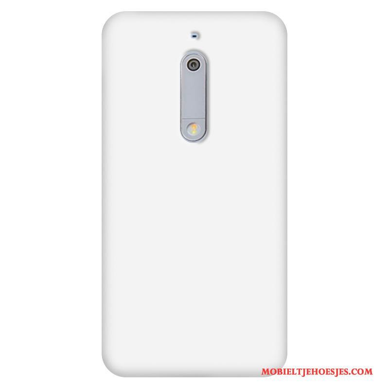 Nokia 5 Persoonlijk Hoesje Telefoon Kleur Lichtende Wit Schrobben Hard