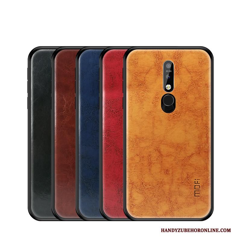 Nokia 7.1 Hoesje All Inclusive Zacht Leer Telefoon Bescherming Licht