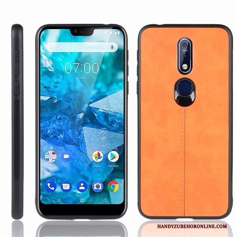 Nokia 7.1 Hoesje Bescherming Persoonlijk Hoes Scheppend All Inclusive Anti-fall Geel