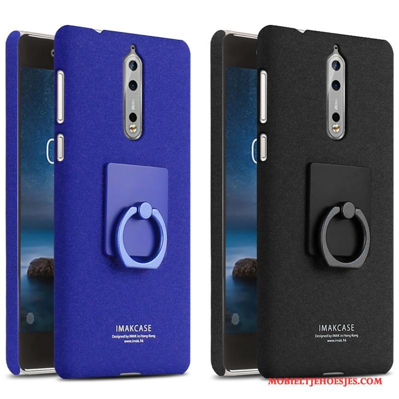 Nokia 7 Hoesje Telefoon Zwart Hard Anti-fall Mobiele Telefoon Bescherming Schrobben