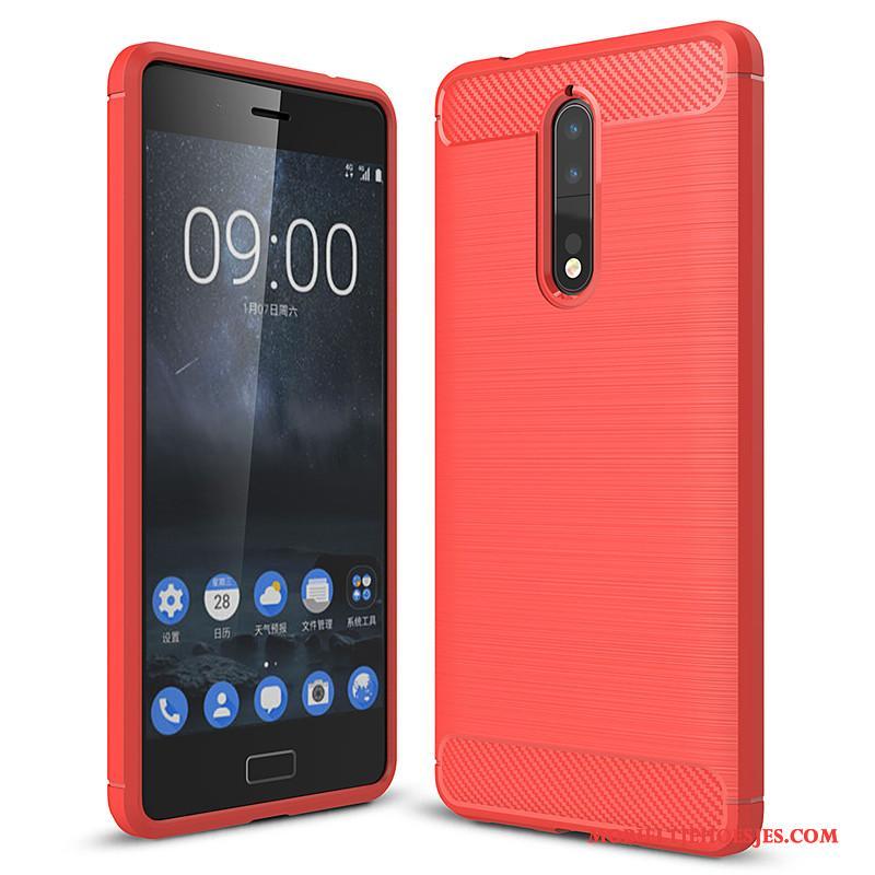 Nokia 8 All Inclusive Fiber Zacht Hoes Hoesje Bescherming Telefoon