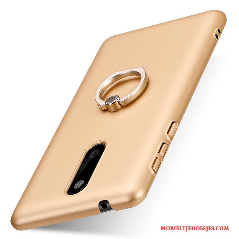 Nokia 8 Ondersteuning Goud Hoesje Patroon Ring Telefoon Hard