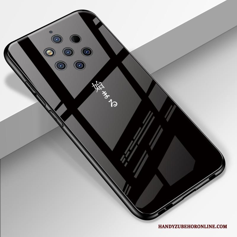 Nokia 9 Pureview Hoesje Bescherming Spiegel Pas Pu Hoes Glas Licht