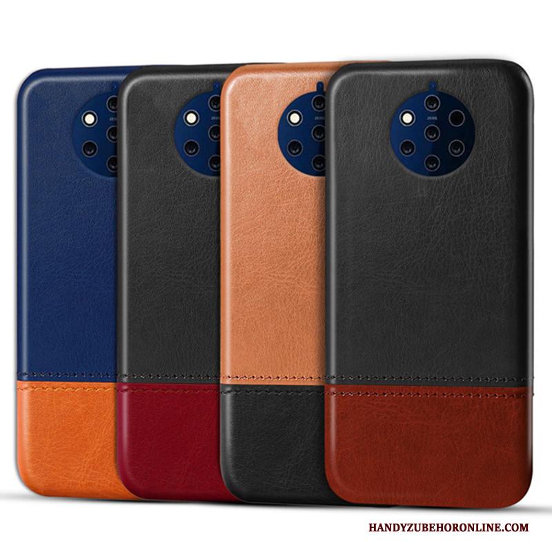 Nokia 9 Pureview Leren Etui Echt Leer Hoes Kwaliteit Mobiele Telefoon Anti-fall Hoesje