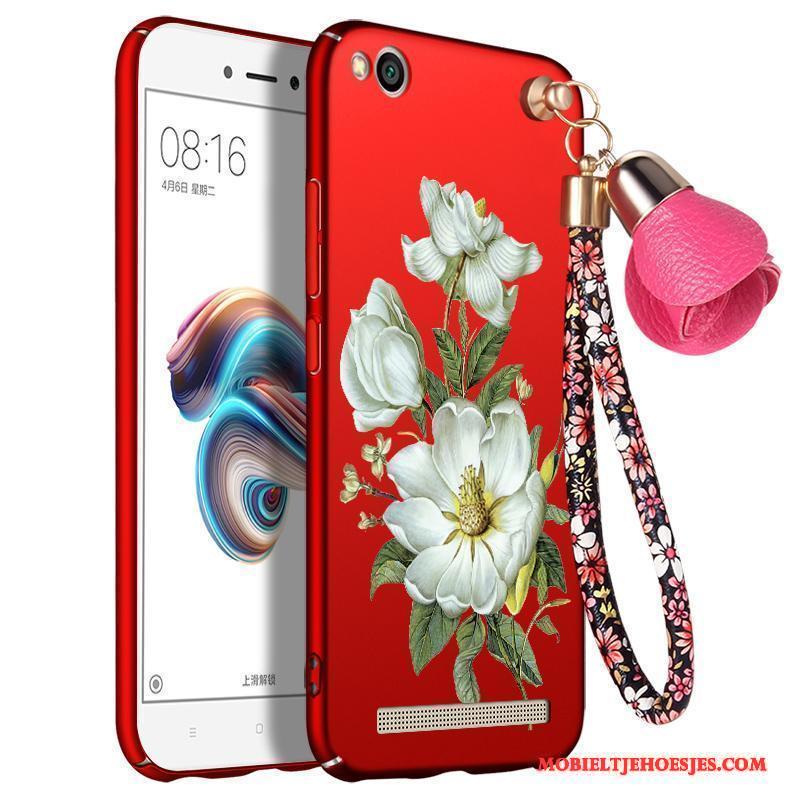 Redmi 5a Hoesje Dun Bescherming All Inclusive Schrobben Rood Mini Hoes