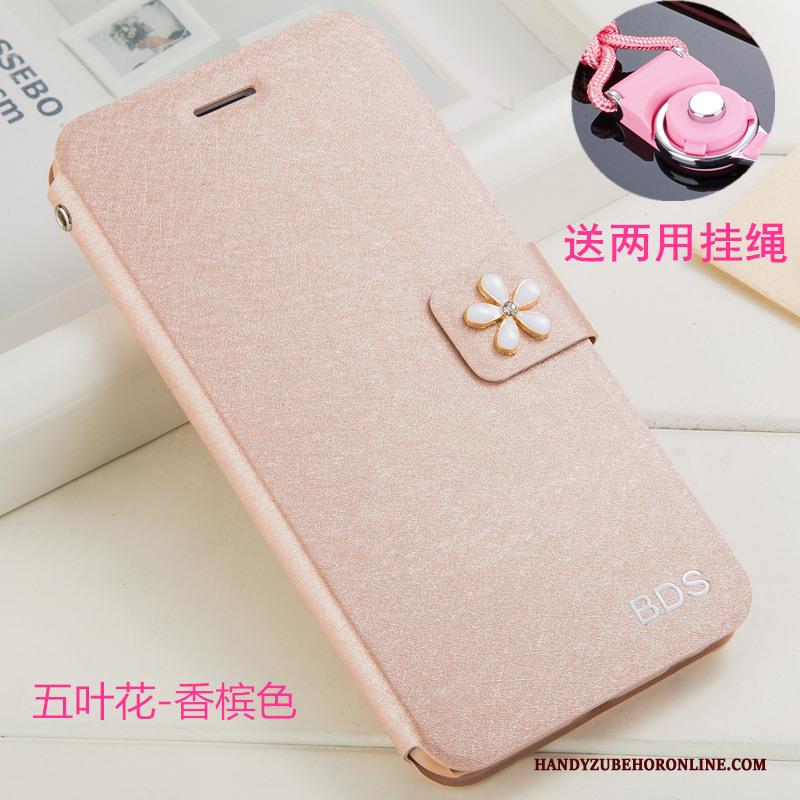 Redmi 7 Hoesje Hanger Anti-fall Mini Bescherming Clamshell Rood Roze