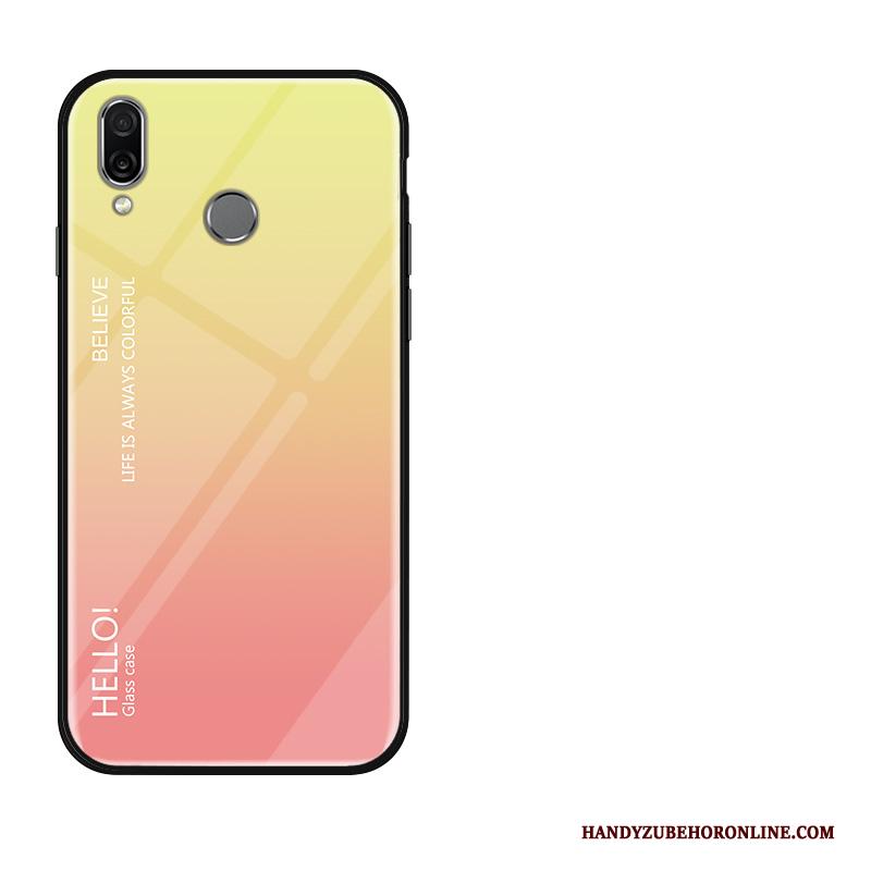 Redmi 7 Zacht Hoesje Telefoon Rood Mini Skärmskydd Siliconen Geel