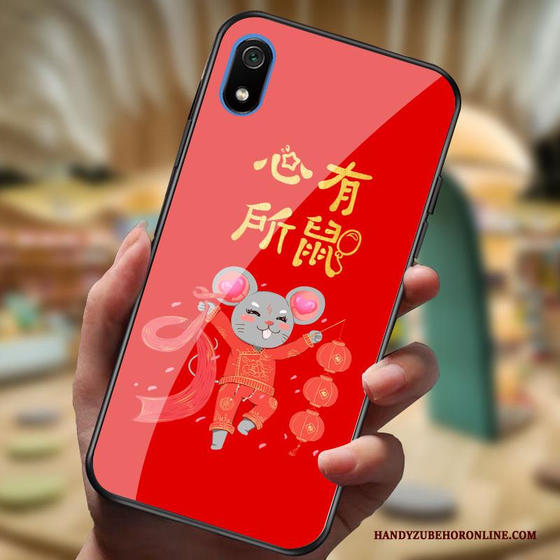 Redmi 7a Hoesje Rood Persoonlijk Nieuw Rat Spiegel Mini Bescherming