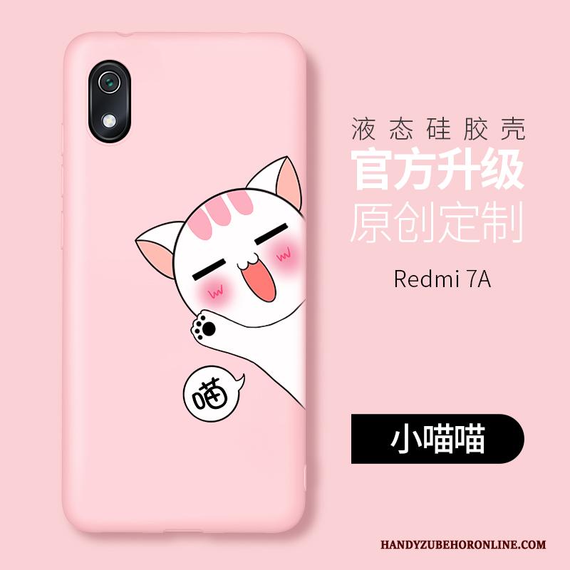 Redmi 7a Siliconen Scheppend Mini Rood Roze Hoesje All Inclusive