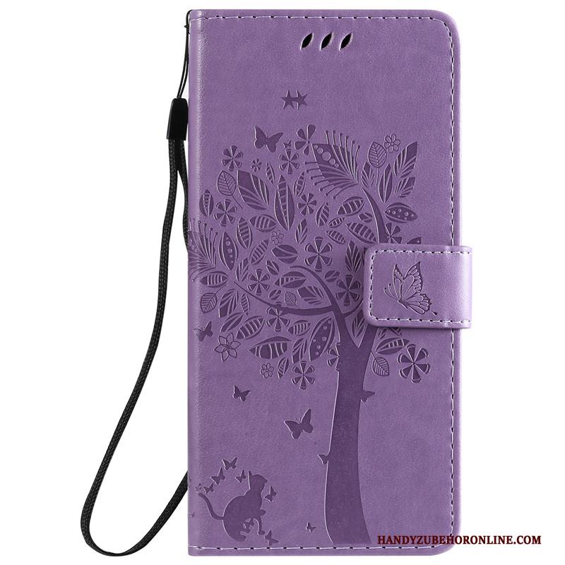 Redmi 8a Rood Folio Hoesje Telefoon Purper Anti-fall All Inclusive Leren Etui