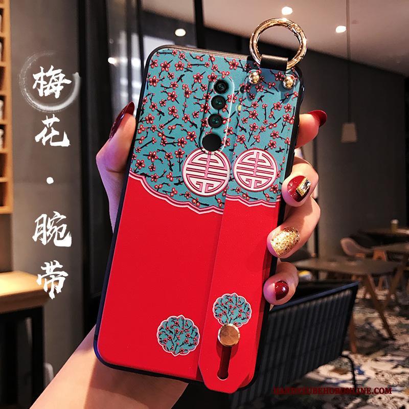 Redmi 9 Anti-fall Mobiele Telefoon Chinese Stijl Hoesje Telefoon Persoonlijk Scheppend Blauw