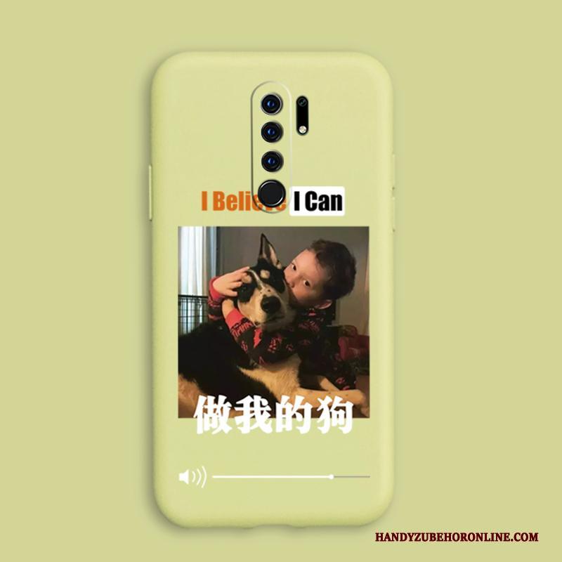 Redmi 9 Siliconen Hoesje Hond Mini Telefoon Rood Zacht