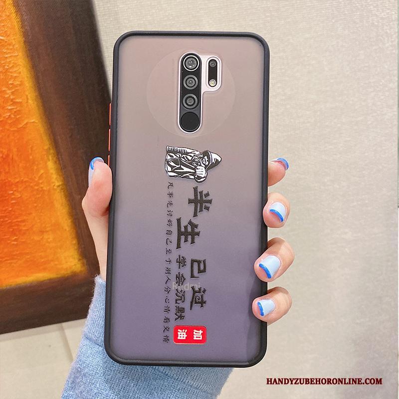 Redmi 9 Zwart All Inclusive Scheppend Hoesje Telefoon Nieuw Trendy Merk Rood