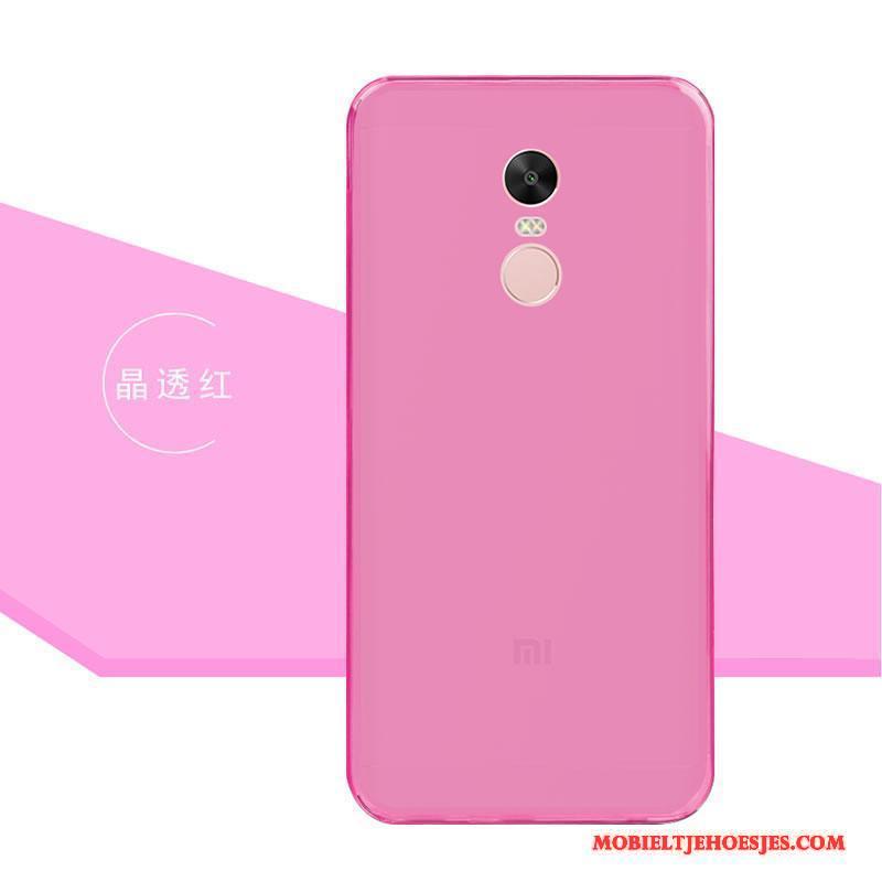 Redmi Note 5 Hoesje Telefoon All Inclusive Rood Kleur Roze Bescherming Anti-fall