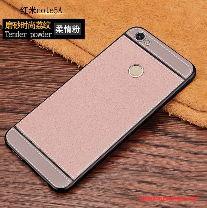 Redmi Note 5a All Inclusive Rood Roze Hoge Hoesje Telefoon Mini Hanger