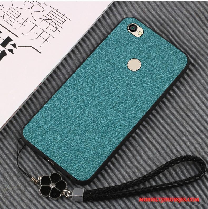 Redmi Note 5a Hoesje All Inclusive Eenvoudige Mobiele Telefoon Blauw Zacht Rood Hoes
