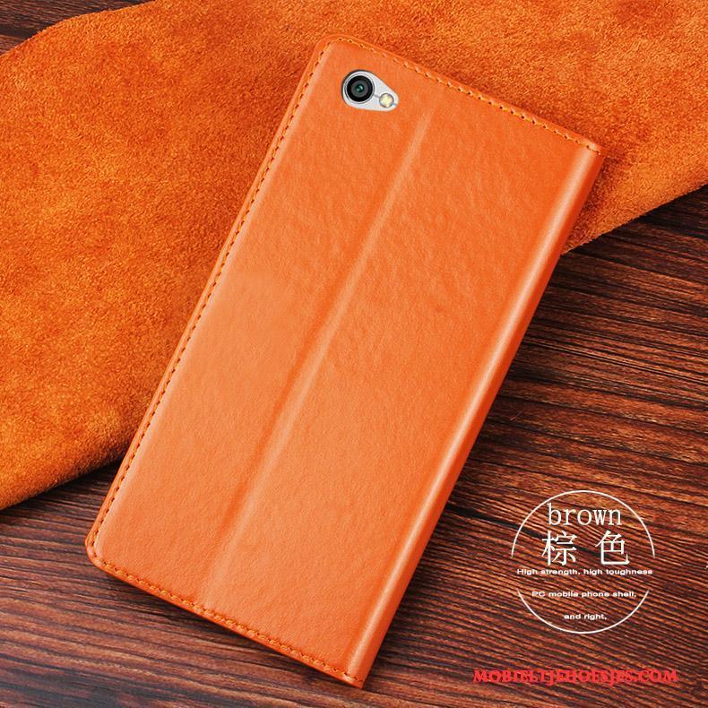 Redmi Note 5a Leren Etui Hoesje Telefoon Bescherming Anti-fall Rood All Inclusive