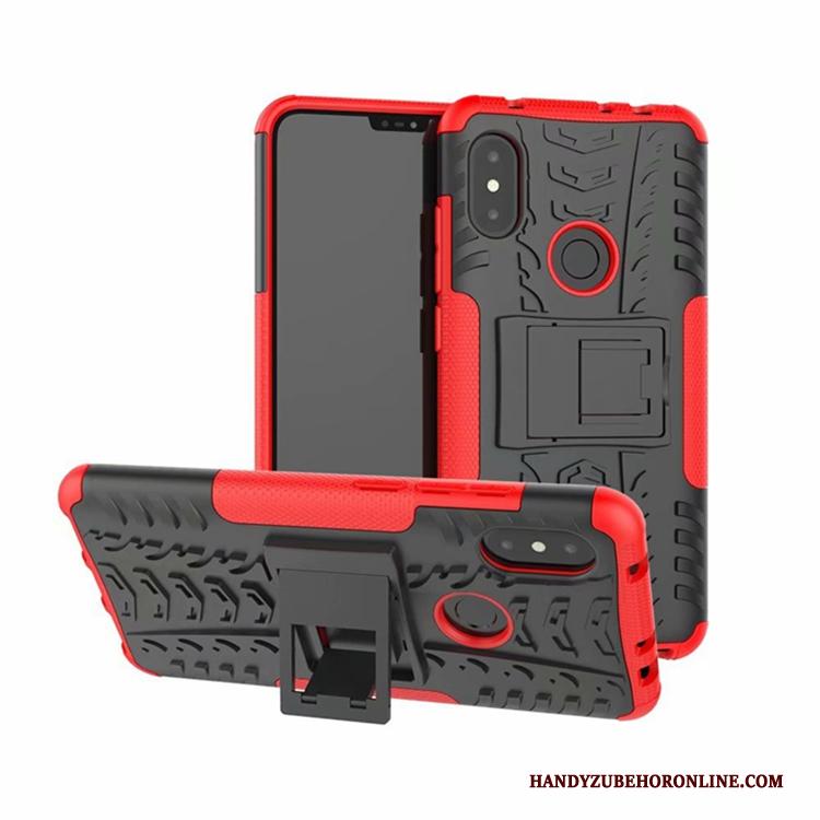 Redmi Note 6 Pro Hoes Persoonlijk Bescherming Hoesje Telefoon Mini Rood Anti-fall