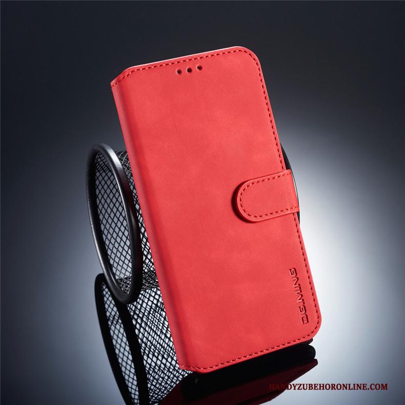 Redmi Note 6 Pro Hoesje Telefoon All Inclusive Rood Anti-fall Clamshell Leren Etui Nieuw