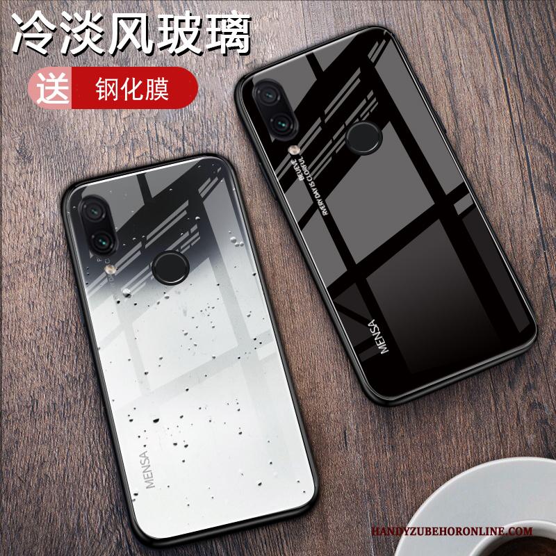 Redmi Note 7 Persoonlijk Siliconen Hoes Glas Zwart Nieuw Hoesje