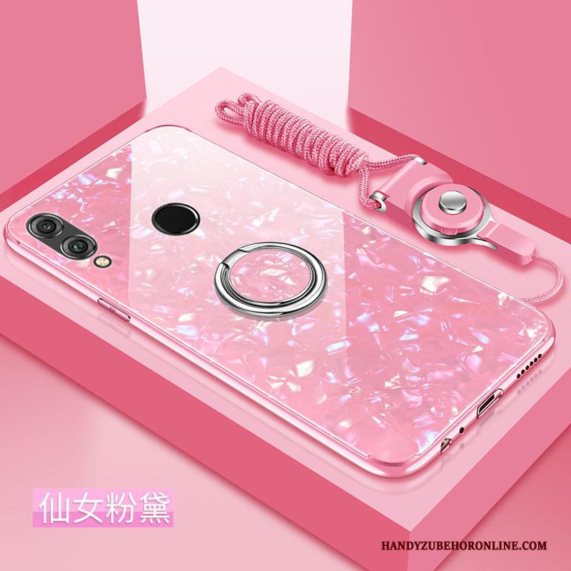 Redmi Note 7 Rood Anti-fall Roze Hoesje Telefoon Scheppend Siliconen Mooie