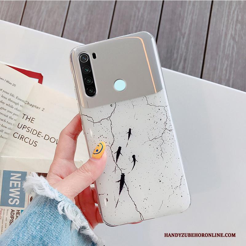 Redmi Note 8t Hoesje Spotprent Mode Zacht Hoes Rood Mooie Hemming